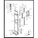 Amana SXD27NL-P1162408WL freezer door hinge and trim parts (sxd25ne/p1162406we) (sxd25nl/p1162406wl) (sxd25nw/p1162406ww) (sxd25npe/p1162407we) (sxd25npl/p1162407wl) (sxd25npw/p1162407ww) diagram