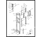 Amana SXD22NG-P1162405WG freezer door hinge and trim parts (sxd27nl/p1162408wl) (sxd27ne/p1162408we) (sxd27nw/p1162408ww) (sxd27nw/p1162411ww) (sxd27ne/p1162411we) (sxd27nl/p1162411wl) diagram