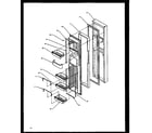 Amana SXD27NE-P1162411WE freezer door (sxd27nl/p1162408wl) (sxd27ne/p1162408we) (sxd27nw/p1162408ww) (sxd27nw/p1162411ww) (sxd27ne/p1162411we) (sxd27nl/p1162411wl) diagram