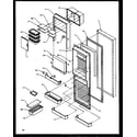 Amana SXD27NL-P1162408WL refrigerator door (sxd25ne/p1162406we) (sxd25nl/p1162406wl) (sxd25nw/p1162406ww) (sxd25npe/p1162407we) (sxd25npl/p1162407wl) (sxd25npw/p1162407ww) diagram