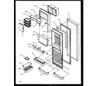 Amana SXD25NPE-P1162407WE refrigerator door (sxd25ne/p1162406we) (sxd25nl/p1162406wl) (sxd25nw/p1162406ww) (sxd25npe/p1162407we) (sxd25npl/p1162407wl) (sxd25npw/p1162407ww) diagram
