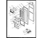 Amana SXD27NL-P1162411WL refrigerator door (sxd22ng/p1162405wg) (sxd22nl/p1162405wl) (sxd22nw/p1162405ww) (ssd25nbl/p1162409wl) (ssd25nbw/p1162409ww) diagram