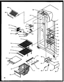 Freezer shelving and refrigerator light