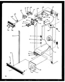 Refrigerator/freezer controls and cabinet parts