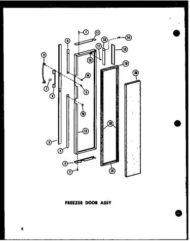 Freezer door assy (sr25w-c/p60350-39wc) (sr25w/p60350-39w) (sr25w-a/p60350-39wa) (sr25w-l/p60350-38wl) (sr25w-ag/p60350-39wg) (sd25w-c/p60350-40wc) (sd25w/p60350-40w) (sd25w-a/p60350-40wa) (sd25w-l/p60350-40wl) (sd25w-ag/p60350-40wg) (sr22w-c/p60350-42wc)