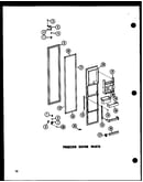 Freezer door parts (sr25w-c/p60350-39wc) (sr25w/p60350-39w) (sr25w-a/p60350-39wa) (sr25w-l/p60350-38wl) (sr25w-ag/p60350-39wg) (sd25w-c/p60350-40wc) (sd25w/p60350-40w) (sd25w-a/p60350-40wa) (sd25w-l/p60350-40wl) (sd25w-ag/p60350-40wg) (sr22w-c/p60350-42wc
