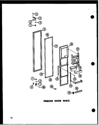 Freezer door parts (sr25w-c/p60350-39wc) (sr25w/p60350-39w) (sr25w-a/p60350-39wa) (sr25w-l/p60350-38wl) (sr25w-ag/p60350-39wg) (sd25w-c/p60350-40wc) (sd25w/p60350-40w) (sd25w-a/p60350-40wa) (sd25w-l/p60350-40wl) (sd25w-ag/p60350-40wg) (sr22w-c/p60350-42wc