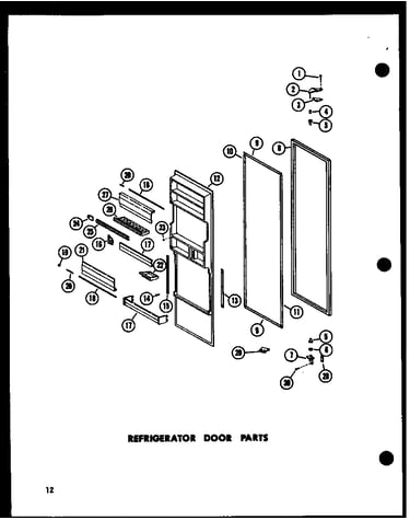 Refrigerator door parts (sr25w-c/p60350-39wc) (sr25w/p60350-39w) (sr25w-a/p60350-39wa) (sr25w-l/p60350-38wl) (sr25w-ag/p60350-39wg) (sd25w-c/p60350-40wc) (sd25w/p60350-40w) (sd25w-a/p60350-40wa) (sd25w-l/p60350-40wl) (sd25w-ag/p60350-40wg) (sr22w-c/p60350