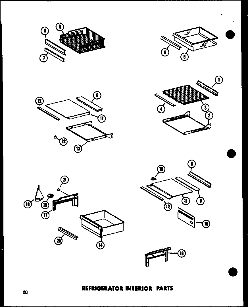 REFRIGERATOR INTERIOR PARTS (SR25W-C/P60350-39WC) (SR25W/P60350-39W) (SR25W-A/P60350-39WA) (SR25W-L/P60350-38WL) (SR25W-AG/P60350-39WG) (SD25W-C/P60350-40WC) (SD25W/P60350-40W) (SD25W-A/P60350-40WA) (SD25W-L/P60350-40WL) (SD25W-AG/P60350-40WG) (SR22W-C/P6