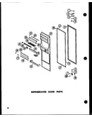 Refrigerator door parts (sp19w-c/p60350-46wc) (sp19w/p60350-46w) (sp19w-a/p60350-46wa) (sp19w-l/p60350-46wl) (sp19w-ag/p60350-46wg) (sp17w-ag/p60350-50wg) (sp17w/p60350-50w) (sp17w-l/p60350-50wl) (sp17w-c/p60350-50wc) (sp17w-a/p60350-wa) (sp17w/p60350-53w