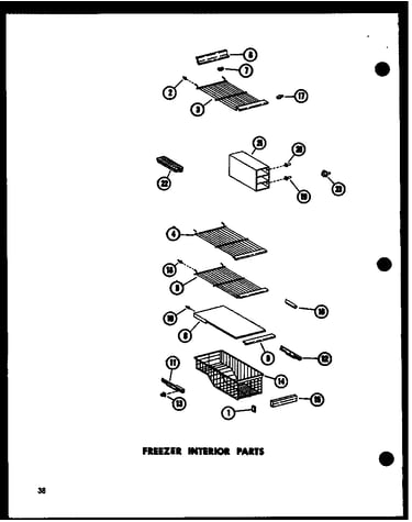 Freezer interior parts (sp19w-c/p60350-46wc) (sp19w/p60350-46w) (sp19w-a/p60350-46wa) (sp19w-l/p60350-46wl) (sp19w-ag/p60350-46wg) (sp17w-ag/p60350-50wg) (sp17w/p60350-50w) (sp17w-l/p60350-50wl) (sp17w-c/p60350-50wc) (sp17w-a/p60350-wa) (sp17w/p60350-53w)