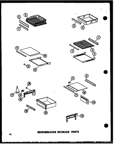 Refrigerator interior parts (sp19w-c/p60350-46wc) (sp19w/p60350-46w) (sp19w-a/p60350-46wa) (sp19w-l/p60350-46wl) (sp19w-ag/p60350-46wg) (sp17w-ag/p60350-50wg) (sp17w/p60350-50w) (sp17w-l/p60350-50wl) (sp17w-c/p60350-50wc) (sp17w-a/p60350-wa) (sp17w/p60350