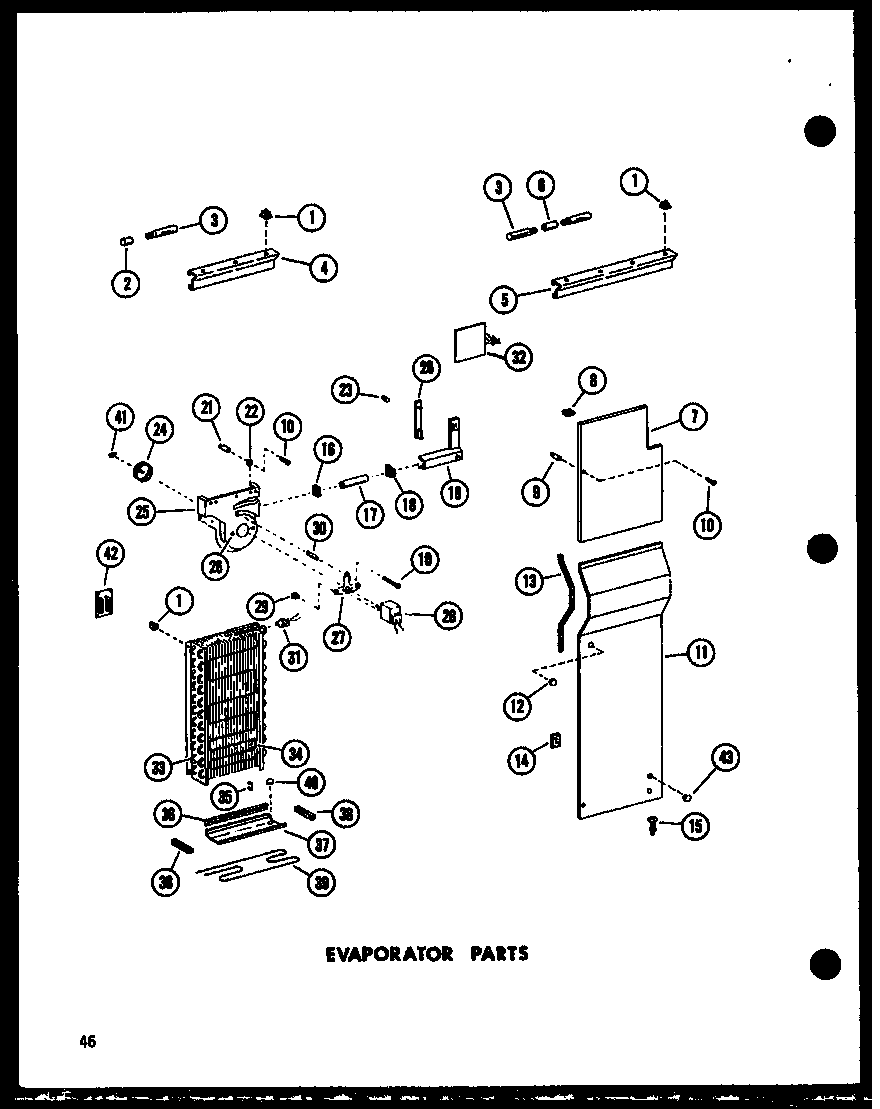 EVAPORATOR PARTS (SP19W-C/P60350-46WC) (SP19W/P60350-46W) (SP19W-A/P60350-46WA) (SP19W-L/P60350-46WL) (SP19W-AG/P60350-46WG) (SP17W-AG/P60350-50WG) (SP17W/P60350-50W) (SP17W-L/P60350-50WL) (SP17W-C/P60350-50WC) (SP17W-A/P60350-WA) (SP17W/P60350-53W) (SP17