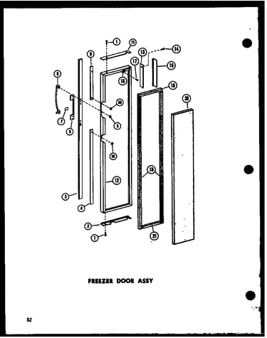Freezer door assy (sr25w-c/p73320-17wc) (sr25w-a/p73320-17wa) (sr25w-ag/p73320-17wg) (sr25w/p73320-17w) (sr25w-l/p73320-17wl) (sd25w-c/p73320-18wc) (sd25w/p73320-18w) (sd25w-a/p73320-18wa) (sd25w-l/p73320-18wl) (sd25w-ag/p73320-18wg) (sr22w-c/p73320-20wc)