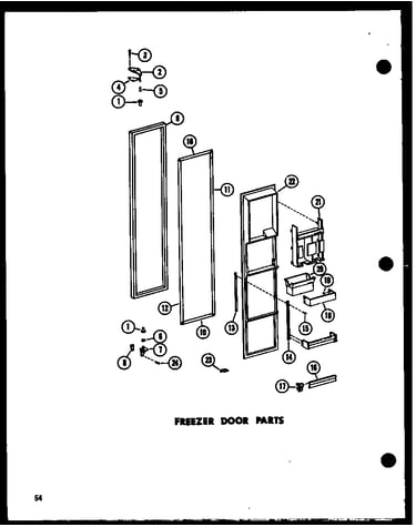 Freezer door parts (sr25w-c/p73320-17wc) (sr25w-a/p73320-17wa) (sr25w-ag/p73320-17wg) (sr25w/p73320-17w) (sr25w-l/p73320-17wl) (sd25w-c/p73320-18wc) (sd25w/p73320-18w) (sd25w-a/p73320-18wa) (sd25w-l/p73320-18wl) (sd25w-ag/p73320-18wg) (sr22w-c/p73320-20wc