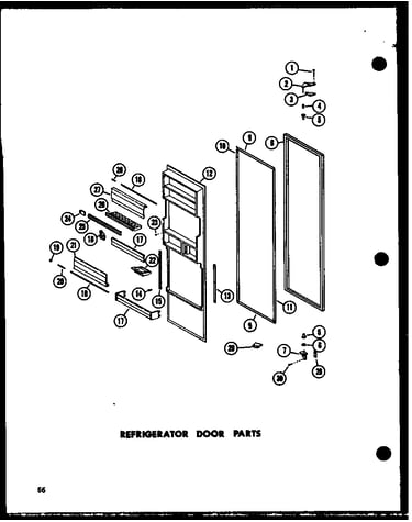 Refrigerator door parts (sr25w-c/p73320-17wc) (sr25w-a/p73320-17wa) (sr25w-ag/p73320-17wg) (sr25w/p73320-17w) (sr25w-l/p73320-17wl) (sd25w-c/p73320-18wc) (sd25w/p73320-18w) (sd25w-a/p73320-18wa) (sd25w-l/p73320-18wl) (sd25w-ag/p73320-18wg) (sr22w-c/p73320
