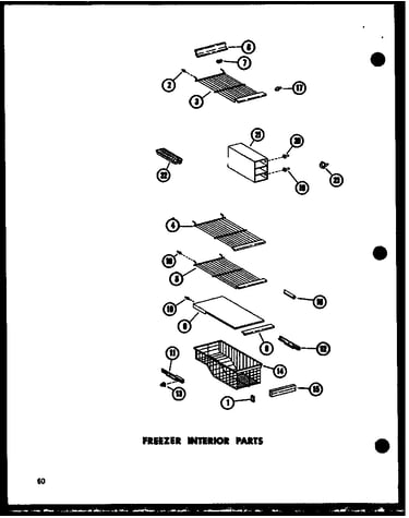 Freezer interior parts (sr25w-c/p73320-17wc) (sr25w-a/p73320-17wa) (sr25w-ag/p73320-17wg) (sr25w/p73320-17w) (sr25w-l/p73320-17wl) (sd25w-c/p73320-18wc) (sd25w/p73320-18w) (sd25w-a/p73320-18wa) (sd25w-l/p73320-18wl) (sd25w-ag/p73320-18wg) (sr22w-c/p73320-