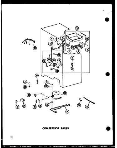 Compressor parts (sr25w-c/p73320-17wc) (sr25w-a/p73320-17wa) (sr25w-ag/p73320-17wg) (sr25w/p73320-17w) (sr25w-l/p73320-17wl) (sd25w-c/p73320-18wc) (sd25w/p73320-18w) (sd25w-a/p73320-18wa) (sd25w-l/p73320-18wl) (sd25w-ag/p73320-18wg) (sr22w-c/p73320-20wc)
