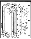 Refrigerator door assembly (sdi22f/p7700005w) (sdi22f-g/p7700005wg) (sdi22f-l/p7700005wl) (sri25f-g/p7700006wg) (sri25f-a/p7700006wa) (sri25f-c/p7700006wc) (sri25f-l/p7700006wl) (sri25f/p7700006w) (sdi22f/p7700011w) (sdi22f-g/p7700011wg) (sdi22f-l/p770001