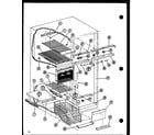 Amana SRI19F-G-P7700010WG freezer shelves diagram