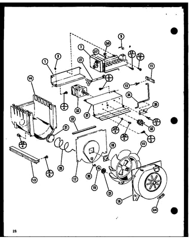 Icemaker/fan, motor