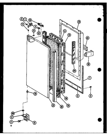 Freezer door trim