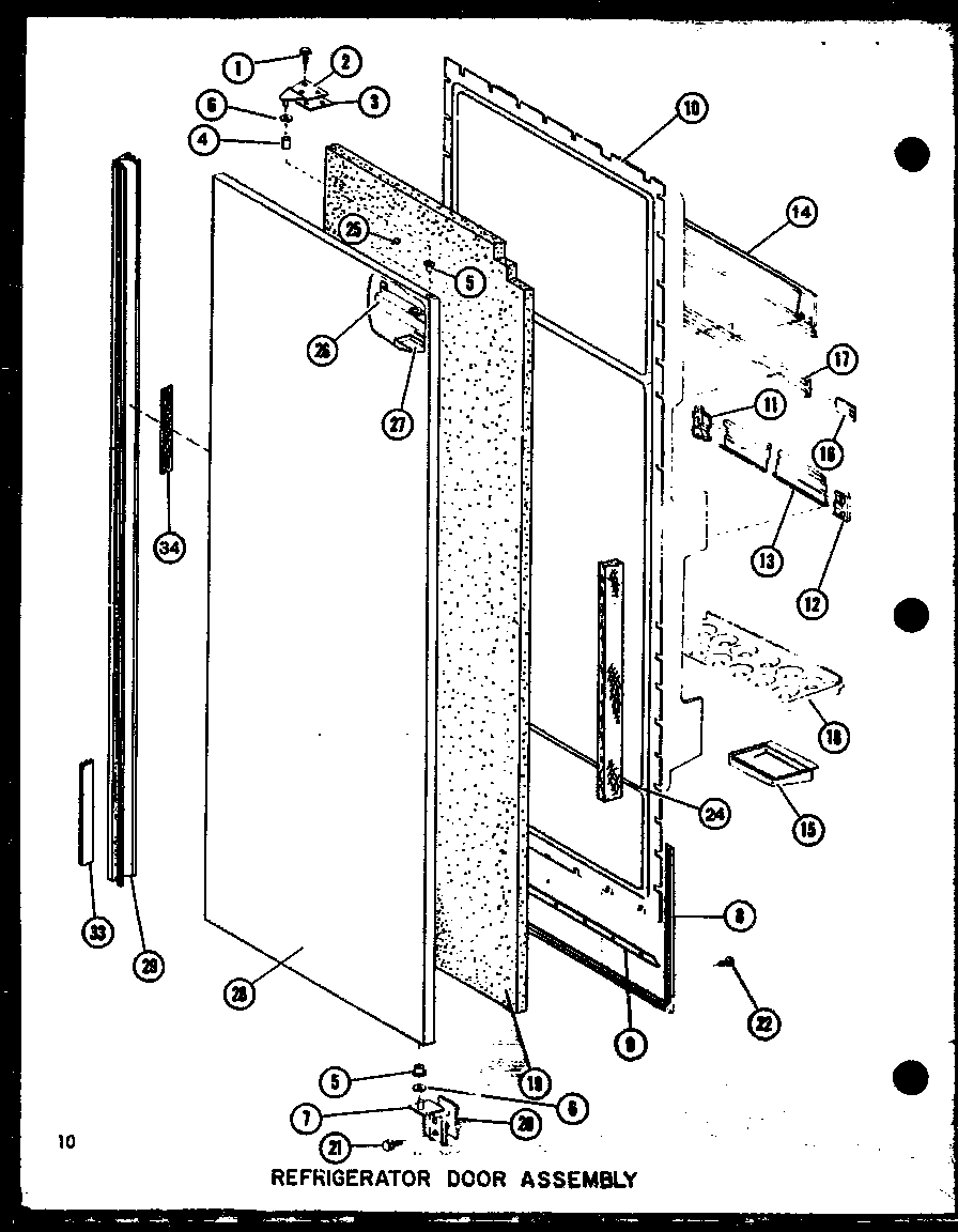 REFRIGERATOR DOOR ASSEMBLY (SRI19G/P7745504W) (SRI19GG/P7745504WG) (SRI19GL/P7745504WL)