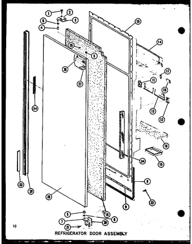 Refrigerator door assembly (sri19g/p7745504w) (sri19gg/p7745504wg) (sri19gl/p7745504wl)