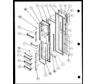 Amana SXD20JB-P7870131W freezer door (sxd20j/p7870123w) (sxd20jp/p7870124w) (sxd20jb/p7870131w) diagram