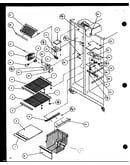 Freezer shelving and refrigerator light (sxd20j/p7870123w) (sxd20jp/p7870124w) (sxd20jb/p7870131w)