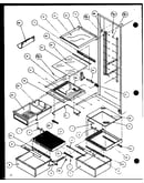 Refrigerator shelving and drawers (sxd20j/p7870123w) (sxd20jp/p7870124w) (sxd20jb/p7870131w)