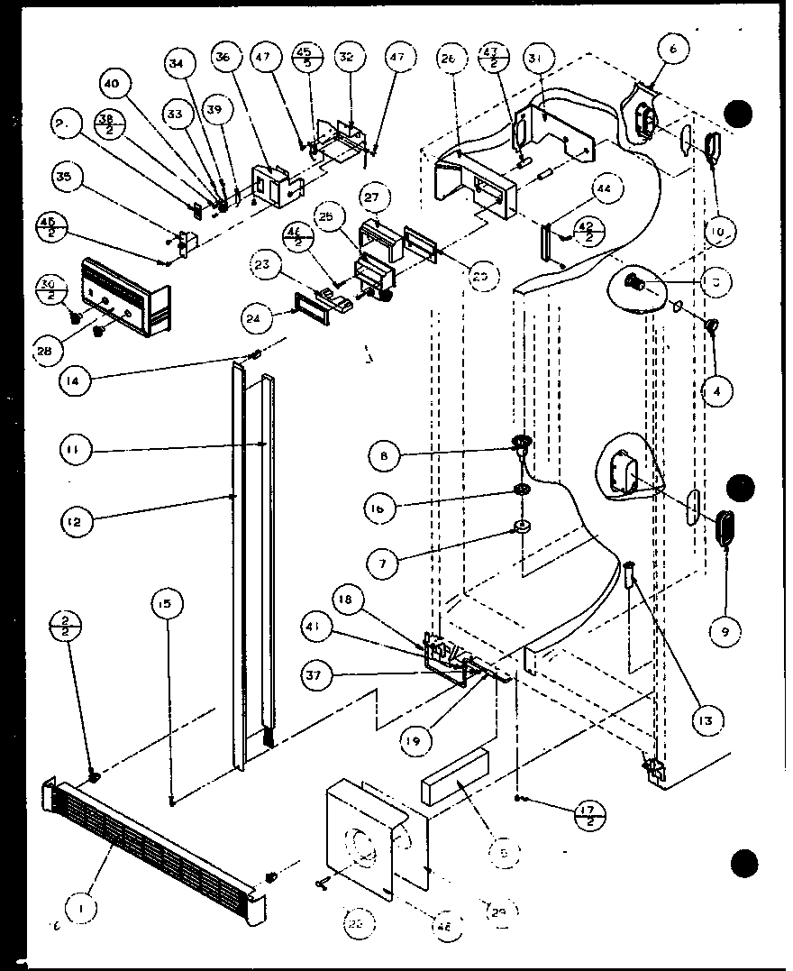 Refrigerator (sxd20j/p7870123w) (sxd20jp/p7870124w) (sxd20jb/p7870131w)