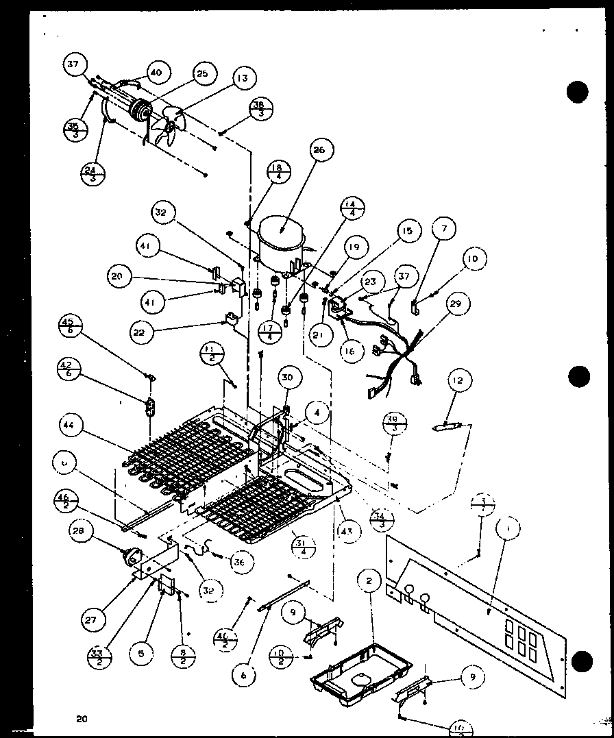 Machine compartment (sxd20j/p7870123w) (sxd20jp/p7870124w) (sxd20jb/p7870131w)