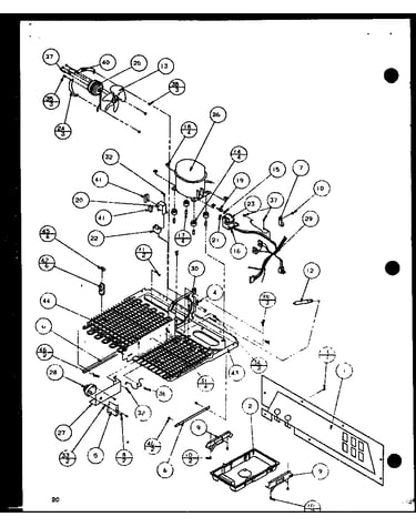 Machine compartment (sxd20j/p7870123w) (sxd20jp/p7870124w) (sxd20jb/p7870131w)