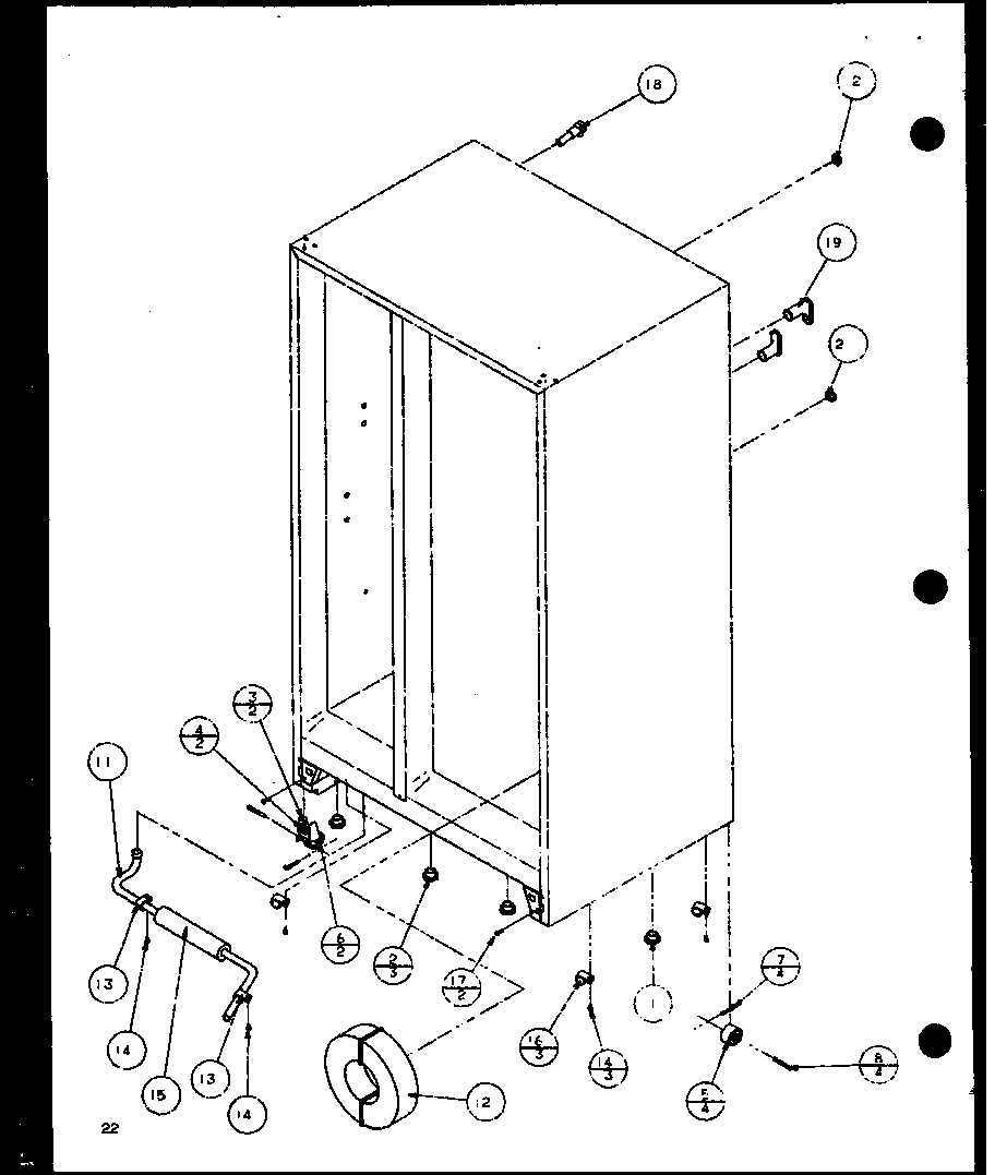 Drain and rollers (sxd20j/p7870123w) (sxd20jp/p7870124w) (sxd20jb/p7870131w)