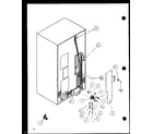 Amana SXD20JB-P7870131W cabinet back (sxd20j/p7870123w) (sxd20jp/p7870124w) (sxd20jb/p7870131w) diagram