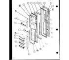 Amana SXD20JP-P7870124W freezer door (sbd20j/p7870126w) diagram