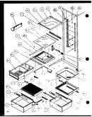 Refrigerator shelving and drawers (sbd20j/p7870126w)