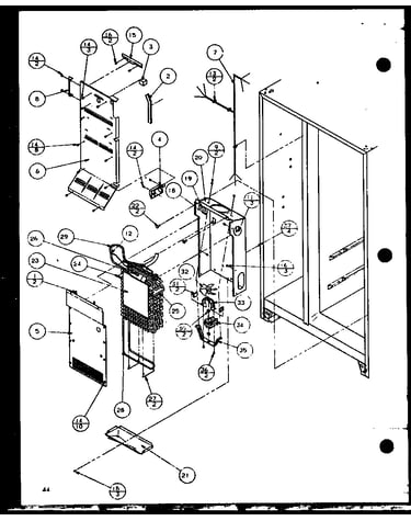 Evaporator and air handling (sbd20j/p7870126w)