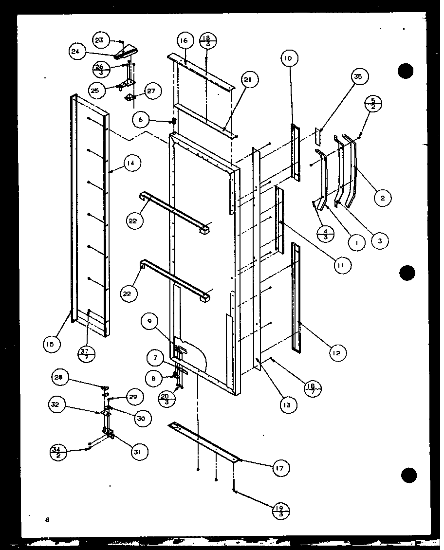 Refrigerator door