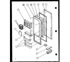 Amana SZD20J-P7870136W refrigerator door diagram