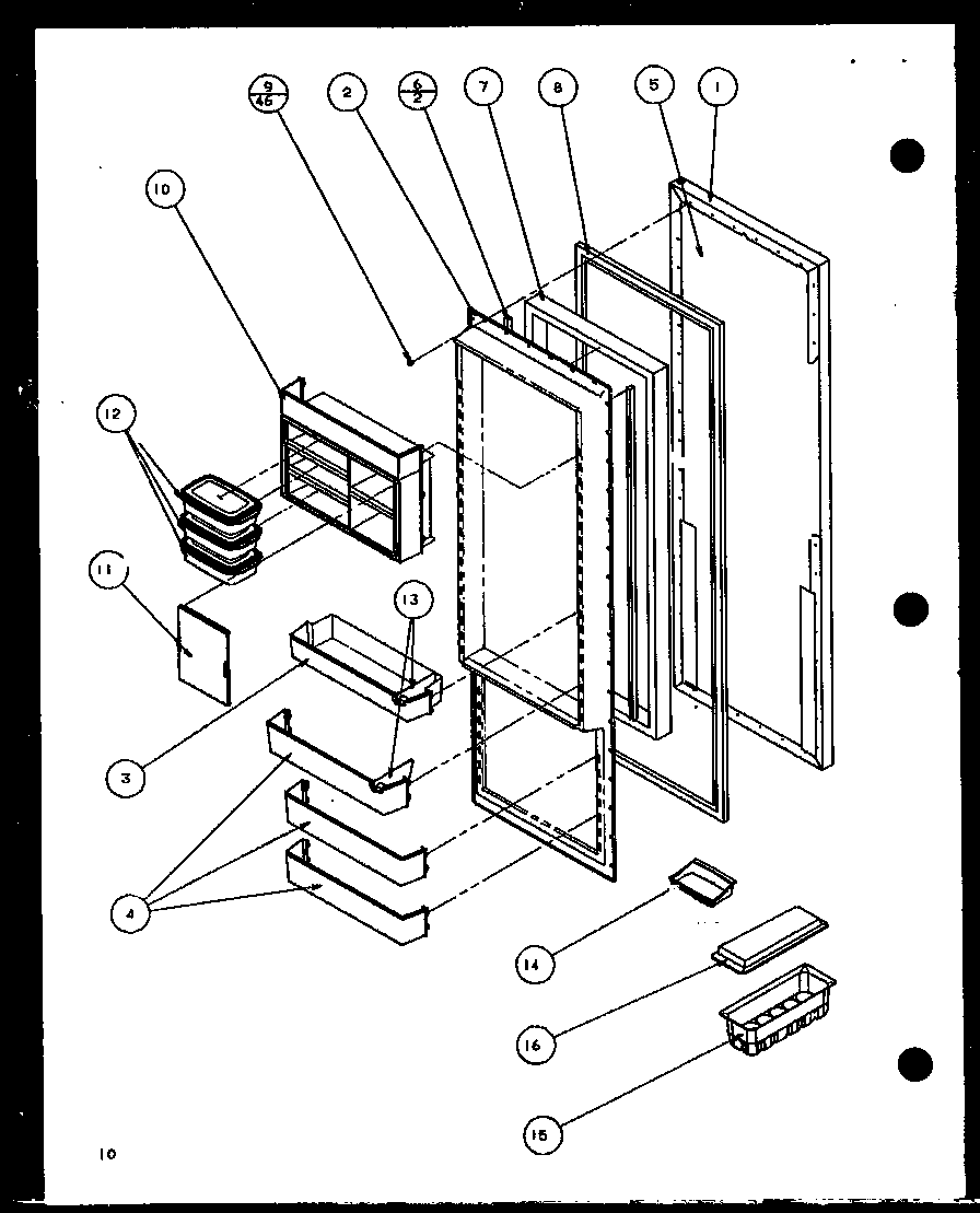 Refrigerator door
