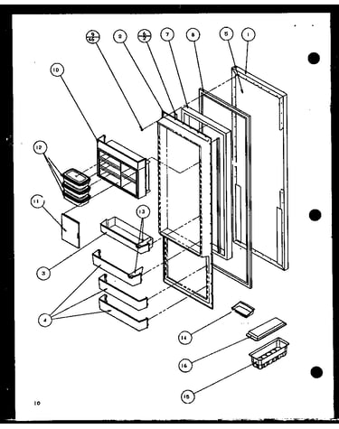 Refrigerator door