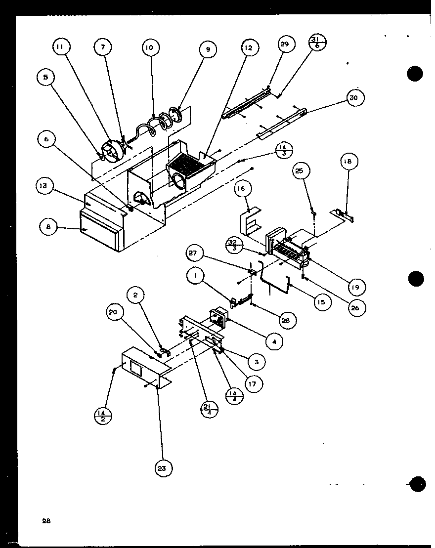 ICE BUCKET AND ICE MAKER