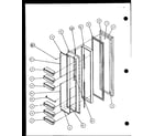 Amana SL22JB-P1116206W freezer door (sl22jb/p1116005w) (sl22jb/p1116006w) diagram