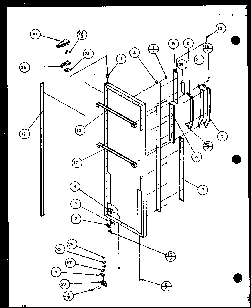 REFRIGERATOR DOOR (SL22JB/P1116005W) (SL22JB/P1116006W)