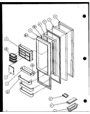 Refrigeragerator door (sl22jb/p1116005w) (sl22jb/p1116006w)