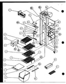 Freezer shelving and refrigerator light (sl22jb/p1116005w) (sl22jb/p1116006w)