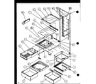 Amana SL25J-P1116207W refrigerator shelving and drawers (sl22jb/p1116005w) (sl22jb/p1116006w) diagram