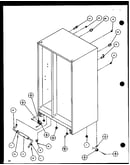 Rollers and cabinet back components (sl22jb/p1116005w) (sl22jb/p1116006w)